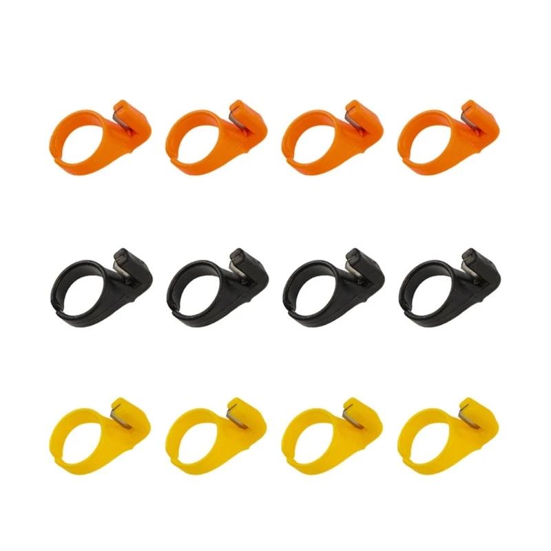 12 Pçs/set Dedal Costura Artesanato Ferramentas DIY para Cortar Fios Anéis Faca Dedo - Image 1