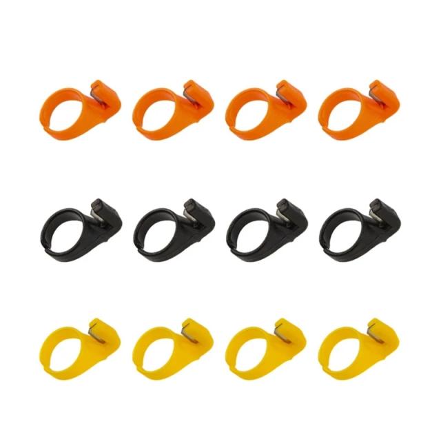 Conjunto de 12 Dedais de Costura para Artesanato e DIY - Ferramentas Práticas para Cortar Fios com Anéis e Faca Dedo