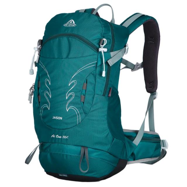Mochila Impermeável 30L para Caminhada e Acampamento - Leve e Unissex com Backplane e Compartimentos para Escalada ao Ar Livre