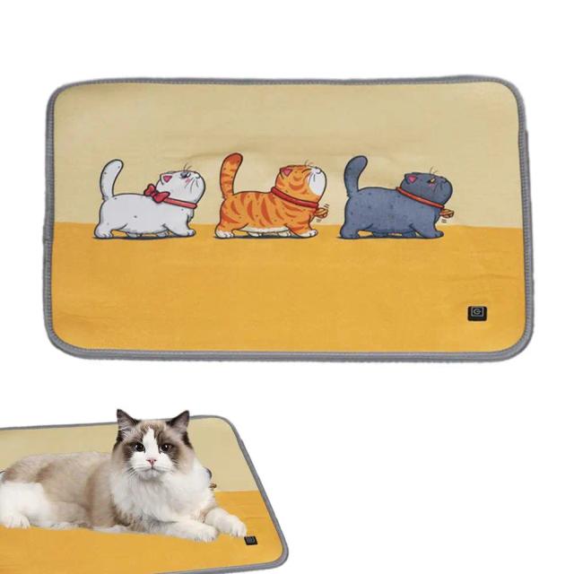 Almofada Térmica Elétrica para Gatos e Cães - Cama Aquecida Confortável para Pets