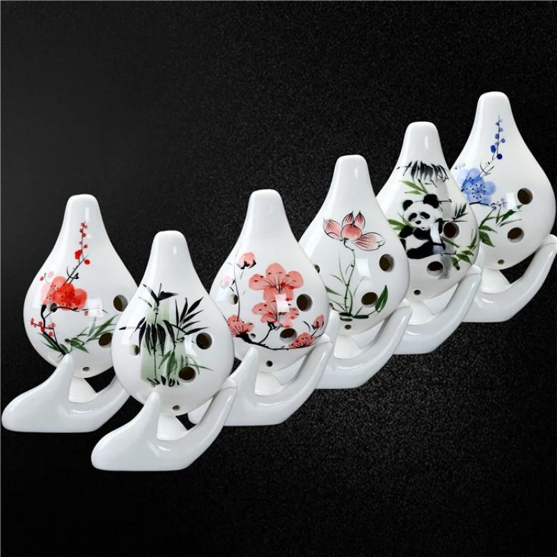 Desenhos Animados Pintados à Mão Ocarina, 6-Hole Flauta Instrumento Musical, Escola Iniciante Entrada, Boca Curta, Fábrica Atacado - Image 1