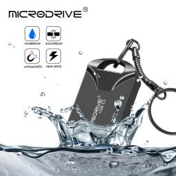 Mini unidade flash usb 3.0 128GB 64GB 32GB 16GB memória flash de alta velocidade USB3.0 Stick pequeno disco u com chaveiro - Image 2