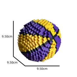 Mini Conjunto de Blocos de Construção de Futebol e Basquete, Brinquedos Criativos Montados, Presente Ideal para Fãs de Esportes - Image 6