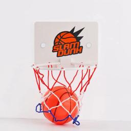 Mini Basquete para Crianças, Cesta de Basquete Interna, Bola lisa com bomba inflável, Brinquedo engraçado do jogo, Ventosa - Image 1