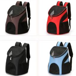 Todas as estações suprimentos para animais de estimação viajar para fora transportando saco dobrável gato cão respirável mochila portador do cão acessórios - Image 6