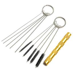 Conjunto de limpeza kit 5 peças arma ferramenta spray aerógrafo escova agulha bico reparação - Image 1