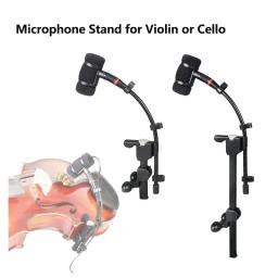 Clipe para microfone instrumento, grampo para violino, bandolim, violoncelo e guitarra de madeira, suporte de montagem - Image 1