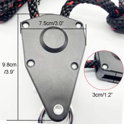 Heavy Duty ajustável catracas da polia da corda, Corda de barraca de acampamento, Amarrar cabide, Caiaque canoa barco arco, 10mm, 3 m, 5 m, 10m, 100kg - Image 5