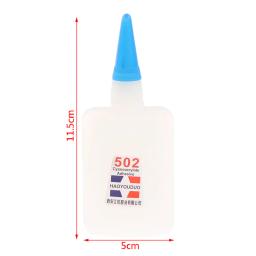 Super Cola Universal de Secagem Rápida, Cola de Reparação Rápida, Adesivo Forte Instantâneo, Brinquedos, Artesanato, Sapatos, Papel, Madeira, Plástico, 40ml, 502 - Image 6