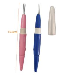 1 pçs caneta estilo agulhas de feltro lidar com ferramenta titular com 3 agulhas diy mão lã pino ferramenta feltro tecido fio apliques artesanato tricô - Image 2
