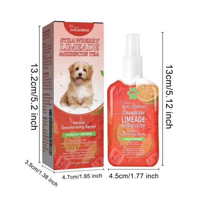Spray Desodorante para Pets: Eliminador de Odor Urinário e Perfume Refrescante para Gatos e Cães