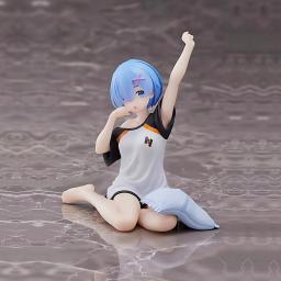 Figuras rem 10cm figuras de ação pvc re: vida em um mundo diferente do zero figura anime rem estiramento boneca brinquedos para coletar decoração - Image 2