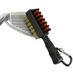 1 pc clube de golfe escova sulco cleaner dupla face ferramentas metal portátil leve náilon acessórios para bolas de ferro sapatos novo presente - Image 4