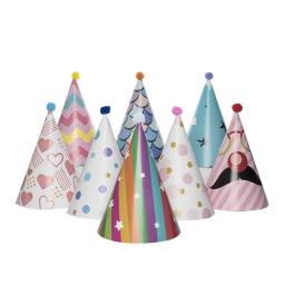 Chapéu de papel para adultos e crianças, decoração de festa para casamento, Baby Shower, feliz aniversário, Home Supplies, 8pcs - Image 2