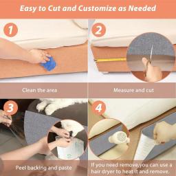 Almofada de arranhão auto-adesiva para gatos, proteção de tapete trimmable, proteção de sofá, adesivo de parede vertical, DIY - Image 5