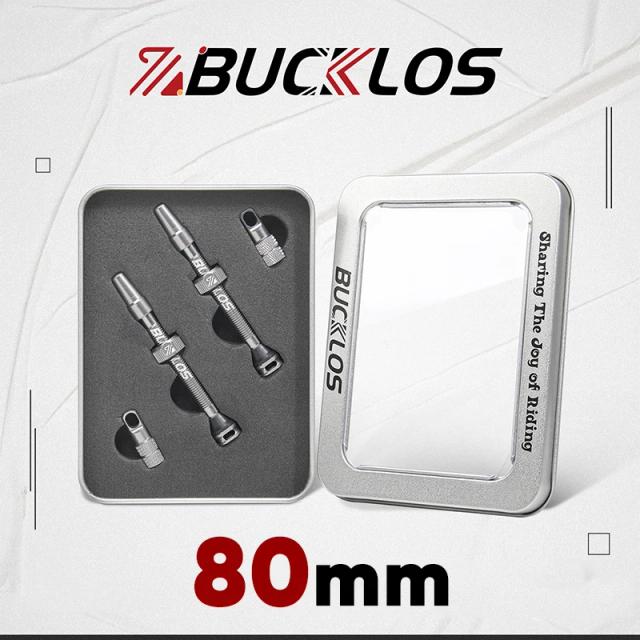 Bucklos Válvulas Presta Sem Câmara 40mm 44mm 60mm 80mm 100mm Liga de Alumínio Válvula FV Peças de Bicicleta