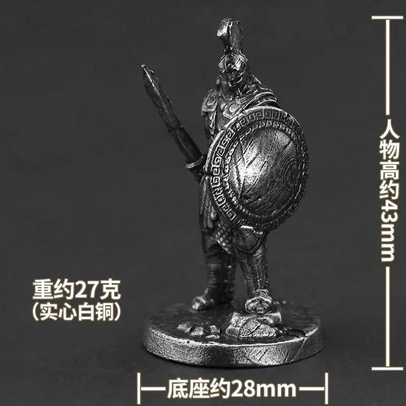 Metal monstro samurai estatueta figura, metal armadura brinquedo, DIY estatuetas miniaturas, soldados vintage modelo estátua decoração - Image 1