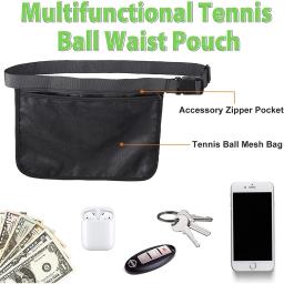 Suporte para bola de tênis para homens e mulheres, bolsa para cintura, acessório - Image 3