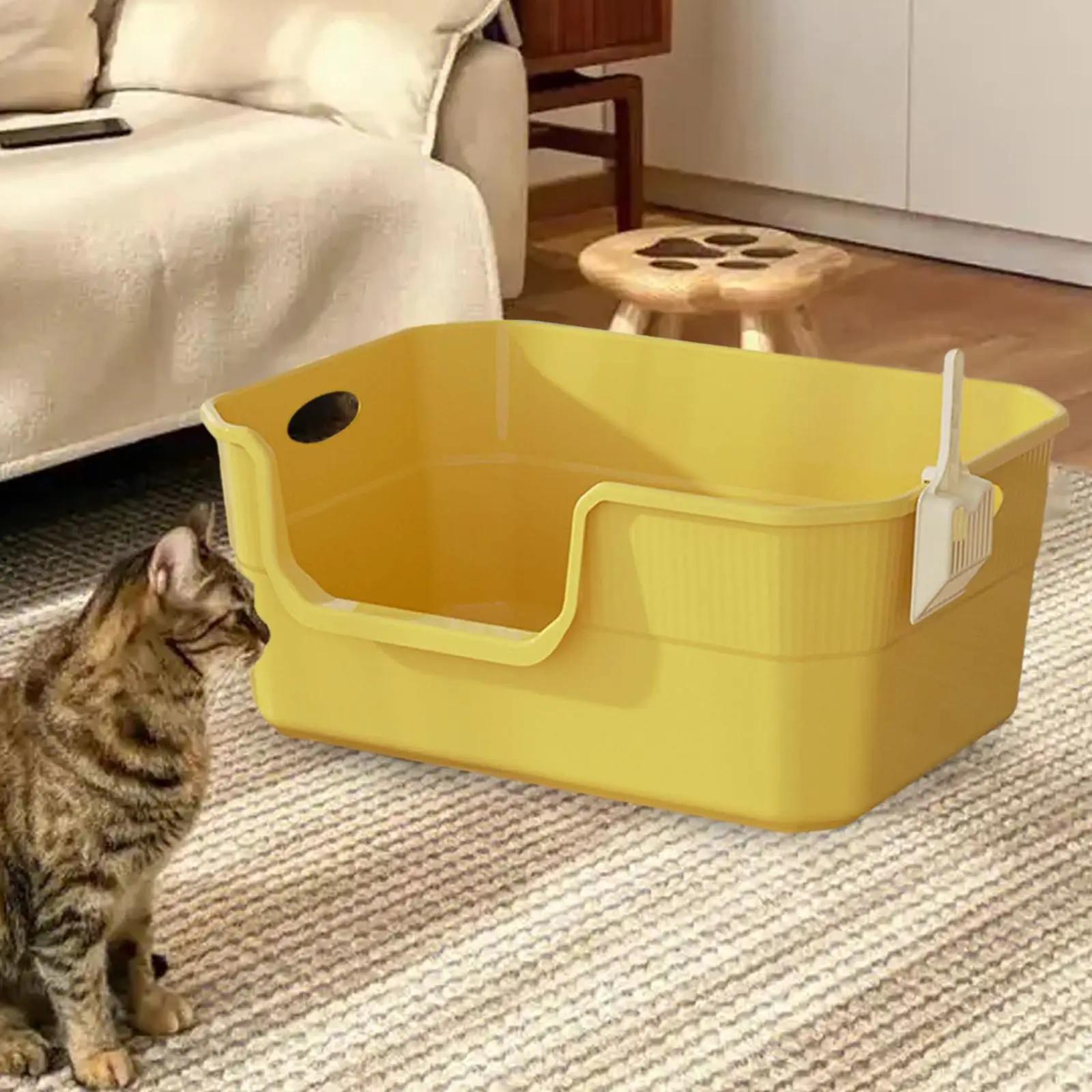 Abra a Caixa De Lixo Do Animal De Estimação, banheiro Do Gato À Prova De Respingos, pequenos Gatos Médios Grandes - Image 1