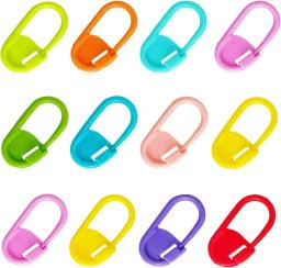 50/100 pces de plástico colorido pinos de segurança tricô marcadores ponto crochê clipes para diy tricô costura artesanato vestuário acessórios - Image 4