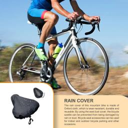Capa de assento para bicicletas de estrada, à prova de chuva, portátil, pano Oxford, à prova de poeira, protetor de almofada - Image 3