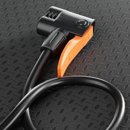 Bomba portátil de pedal com medidor Bomba de ar de bicicleta de alta pressão Bomba de motocicleta elétrica para bicicletas Brinquedo inflável de bola - Image 5