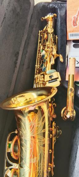 R54 Saxofone Alto com Bocal e Case, dourado, instrumento de alta qualidade, modelo, novo - Image 3