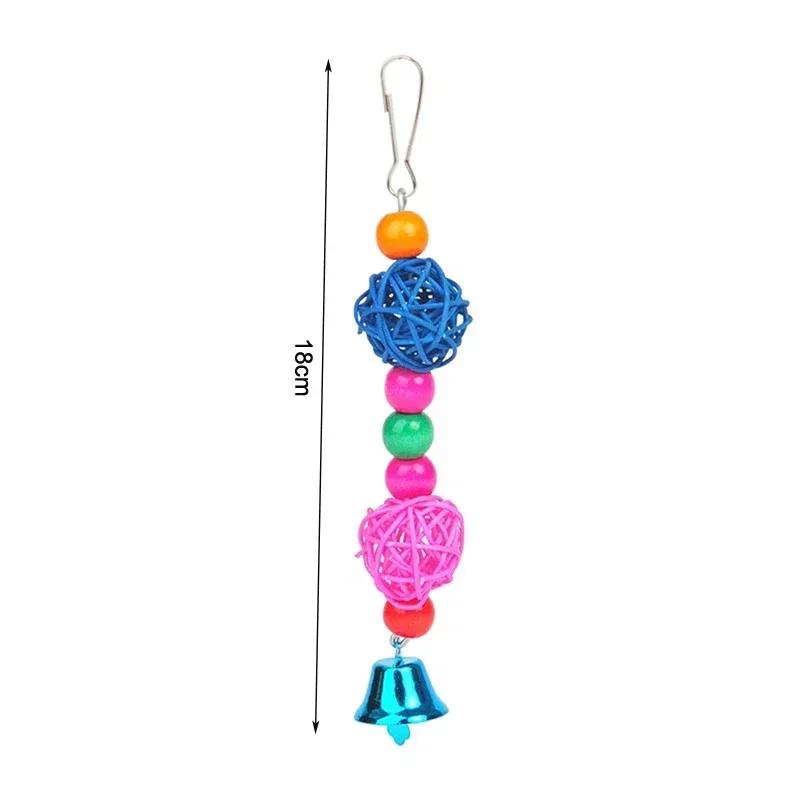 Algodão Corda Mastigar Brinquedo para Pet, Ponte de mordida de papagaio Pássaro Rasgando Brinquedos, Calopsitas Treinamento, Suprimentos de gaiola de pássaros - Image 1