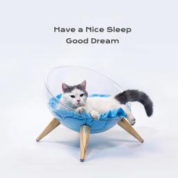 Cama de gato cama de cão cama de rede de animais de estimação livre-pé gato dormir cama de gato suprimentos de gato com removalbe lavável almofada macia de - Image 6