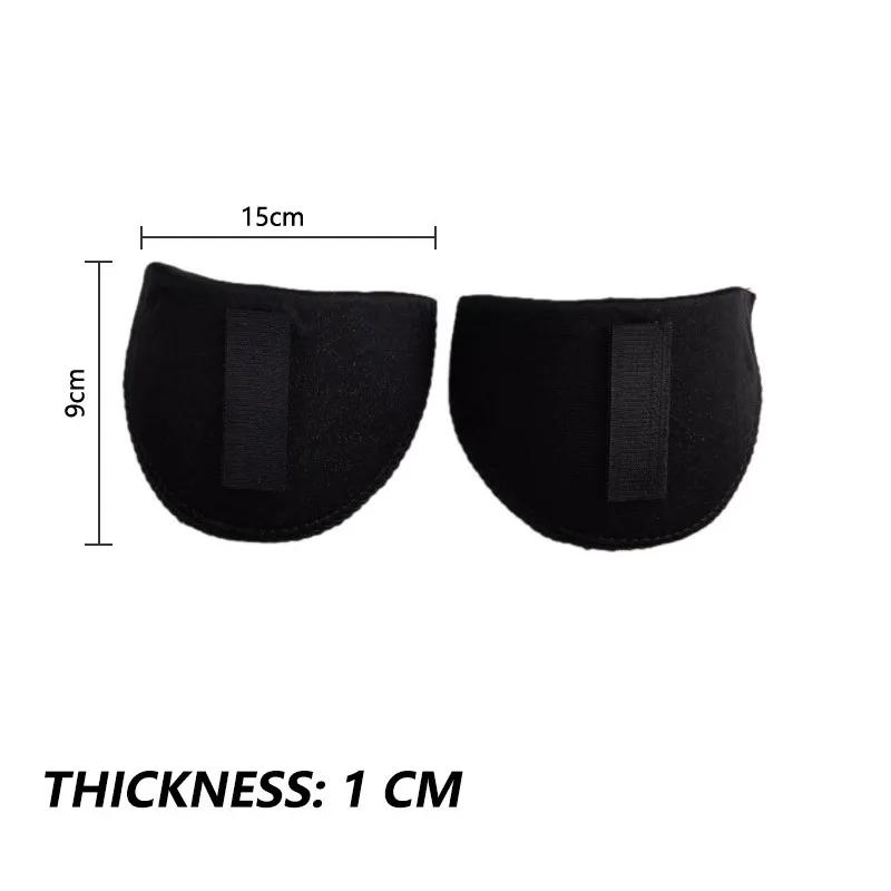 1 Par Espuma Esponja Almofadas de Ombro Costura Set-in Almofadas De Ombro Para As Mulheres Homens Jaqueta Blazer T-Shirt Vestuário Acessórios - Image 1