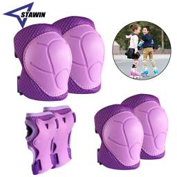 Conjunto de equipamentos de proteção para crianças 6 em 1, cotoveleiras e joelheiras com protetor de pulso para patinação, ciclismo, bicicleta, patins, scooter - Image 1