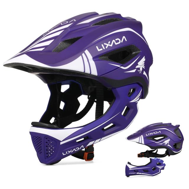 Capacete Integral Desmontável Infantil para Segurança em Esportes como Bicicleta, Skate e Patinação