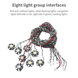 Sistema de luz intermitente simulado de voo G.T.POWER, luz LED para avião RC, aeronave de asa fixa, alta potência, 3W - Image 4