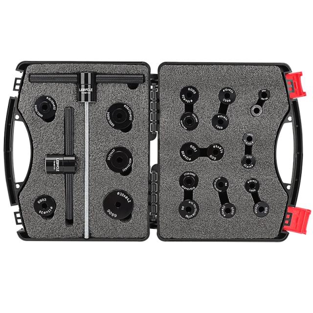 Conjunto LEBYCEL de Ferramentas para Remoção de Rolamentos e Suporte Inferior de Bicicletas