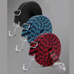 Alta Elasticidade Látex Bandas Elásticas, Bicicleta Tie, Bagagem Fixação Strap, Motocicleta Carga Fixação, Corda Cinto com Gancho, Comprimento 1-5m - Image 6