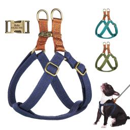 Arnês de Nylon macio personalizado, Colete Refletivo Pet, Arnês personalizado gratuito para cães pequenos e médios, Pitbull, Bulldog - Image 1