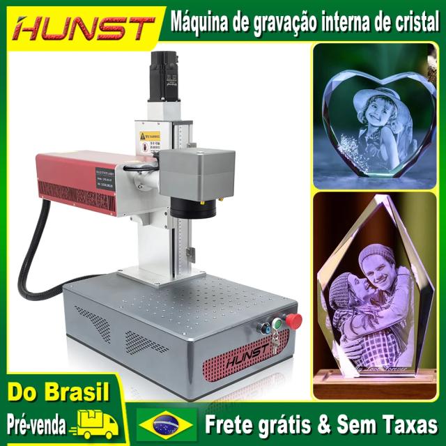 HUNST Máquina de Gravação a Laser UV 3D de Cristal