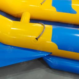 Inflável barco jangada flutuador, jogo de água, peixe voador ventilador, assento, tubo rebocável, 6 pessoa - Image 5
