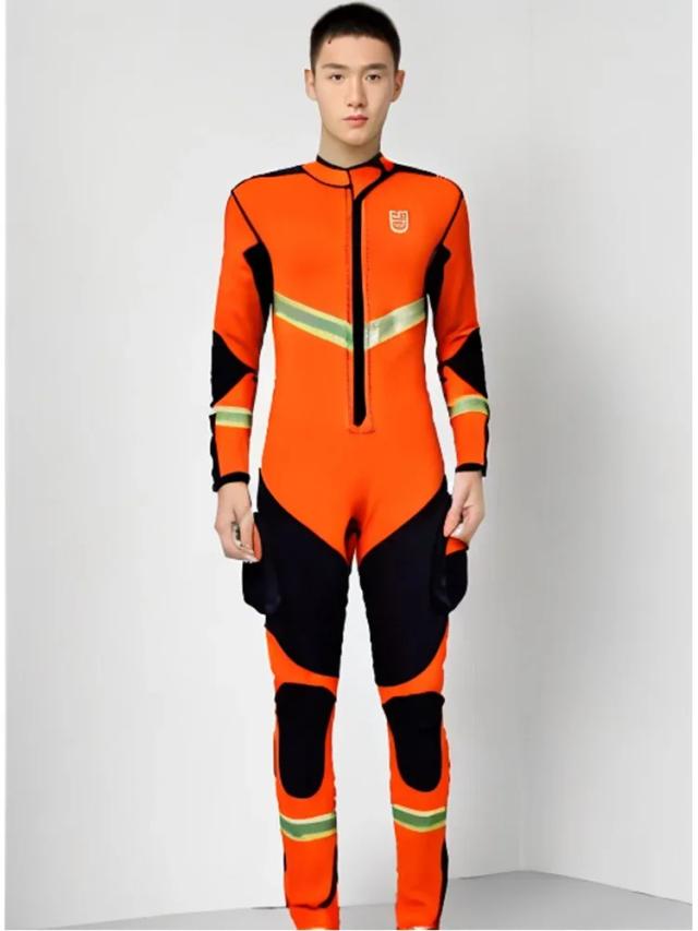 Roupa de Mergulho Masculina de Neoprene 3mm com Bolso para Salva-vidas Ideal para Surf e Caça Submarina