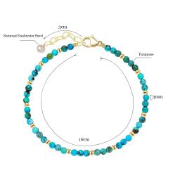 Natural Pedra Beads Pulseiras na Mão, Conjuntos De Jóias De Luxo, Pulseira Por Atacado, Turmalina Handwork, Presente De Festa, 3mm - Image 5