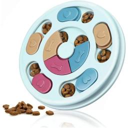 Quebra-cabeça Brinquedos para Cães e Gatos, Alimentador Lento, Interativo, Aumentar QI, Dispensador de Alimentos, Antiderrapante, Comendo Lentamente Tigela, Jogos de Alimentos - Image 2