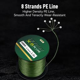 Leydun 500m micro novas linhas de pesca 8 fios trançados pe japão suave multifilamento linha mar pesca carpa voar fio linha ferramenta - Image 4