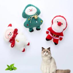 Árvore de Natal interativa para idosos, Brinquedos de pelúcia para gatos, Moer os dentes, Pet Shop - Image 1