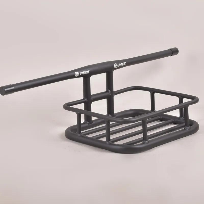 Cesta de bicicleta de alumínio com guidão, Fixie Bike Panniers, ciclismo Carrying Holder, Bike Riding Rack, 31.8mm, 5kg de carga - Image 1