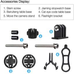 Bicicleta Computador Camera MountBicycle Velocímetro Stand Bike Stem Mount Suporte Lanterna Holder Para Garmin IGPS Bryton GoPro - Image 3