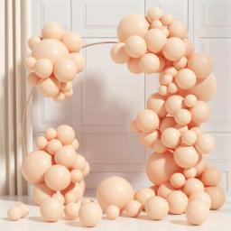 100 pçs colorido laranja balão guirlanda kit balões de festa balões de pêssego de diferentes tamanhos decorar festas de aniversário, casamentos, - Image 1