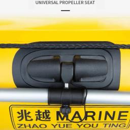 Amarelo PVC Barco Inflável com Air Deck Bottoms Set, 1 a 5 Pessoas, Esportes Aquáticos, Pesca Rio Lago, Rafting Acessório, 0,9mm - Image 5