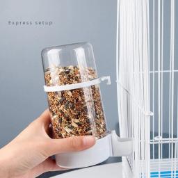 Alimentador de aves e água para animais de estimação gaiola de papagaio automático bebedor comida de pássaro tigela de água alimentador automático para gaiola 090c - Image 3
