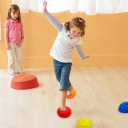 Bloco de escalada sensorial antiderrapante para crianças, pedras de equilíbrio, brinquedos esportivos, crianças pré-escolares, meninos do jardim de infância, 5 peças, 3-5 - Image 3
