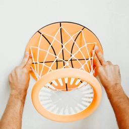 Conjunto de basquete indoor para crianças, aro plástico, aro para teto, espuma do brinquedo, acessórios esportivos - Image 1